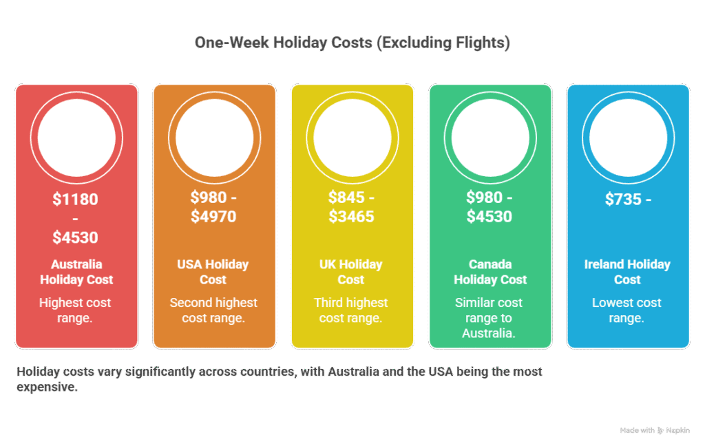 One-week holiday budget abroad One-week holiday